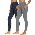 thumbnail image 2 of VEKDONE 2 Pack Sports Leggings for Women High Waisted Tummy Control Tight Yoga Pants with Inner Pocket Stretch Plus Size Athletic Leggings, 2 of 8