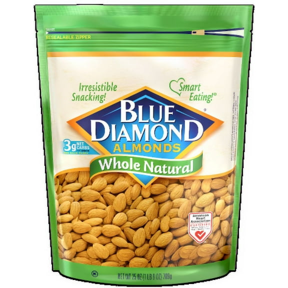 2X - Blue Diamond Whole Natural Almonds