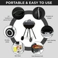 thumbnail image 5 of 22 Inch Portable Charcoal Grill with Wheels for Outdoor Cooking Barbecue Camping BBQ Coal Kettle Grill - Heavy Duty Round with Thickened Grilling Bowl Wheels for Small Patio Backyard, 5 of 6