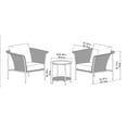 thumbnail image 3 of Ensemble causerie 3 pièces pour patio Trezza Better Homes & Gardens - Rouge, 3 of 9