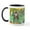 White/Black Inside, variant on CafePress - Irises / Tiger Cat Mug - 11 oz Ceramic Mug - Novelty Coffee Tea Cup
