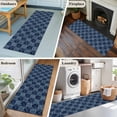thumbnail image 5 of Runner Rug 2 x 6 Ft, Vintage Floral Washable Non-Slip Floor Mat for Kitchen Hallway/Entryway, Abstract Flowers Patchwork Country Navy Blue Long Kitchen Runner Area Rugs for Living Room, Low-Profile, 5 of 8