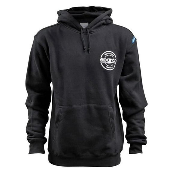 Sparco  S-Seal Hooded Sweatshirt, Black - Large