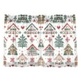thumbnail image 7 of Yayeee Kitchen Curtains Tier Pair Light Filtering 27"x24" Rod Pocket Short Cafe Window Panel, Beige Nordic Christmas House, 7 of 7