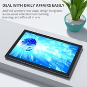 Tablet 10 Inch Android 15 Tablets, 8GB RAM 32GB ROM 1024GB Expand Quad-Core Processor Tableta Computer, 2MP+8MP Camera WiFi BT 10.1 in HD Display Tab, 6000mAh Long Battery Life Tablet PC, Black