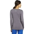 thumbnail image 2 of Wink Layers Women's Long Sleeve Silky Tee, Pewter, 2X Womens, 2 of 5