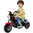 thumbnail image 6 of Bruce&Shark Kids Electric Motorcycle Ride-on Toy with Headlights, 3 Wheels Dual Motor Car for Children Boys Girls Blue, 6 of 10