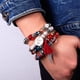 thumbnail image 4 of Juego de pulseras de cuentas de piedra de cristal para mujer, pulsera de belleza, amistad, te amo, borla, brazalete, joyería, 4 piezas por juego, 4 of 5