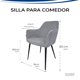 thumbnail image 5 of SET DE 2 SILLAS VELVET MODERNAS PARA COMEDOR MARCA GRAVITA, 5 of 6