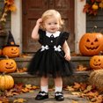 thumbnail image 2 of Gaexia Baby Girls Party Romper, Ruffle Backless Bodysuit Bowknot Decor Mesh Tutu Dress Outfit, 2 of 5