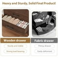 thumbnail image 7 of 5 Drawer Dresser for Bedroom, Tall Dresser Chest of Drawers, Rustic Wood Bedroom Dressers Clothes Organizer, Freestanding Wooden Closet Chest for Living Room, Bedroom, Entryway, 7 of 7