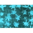 thumbnail image 1 of Ahgly Company Indoor Rectangle Abstract Light Blue Modern Area Rugs, 2' x 5', 1 of 4