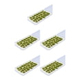 thumbnail image 1 of ZheElen 25x Simulation Cluster Green Grass for Train Scenery Decor Accessory Model Landscape Light Green 6mm 5Set, 1 of 6