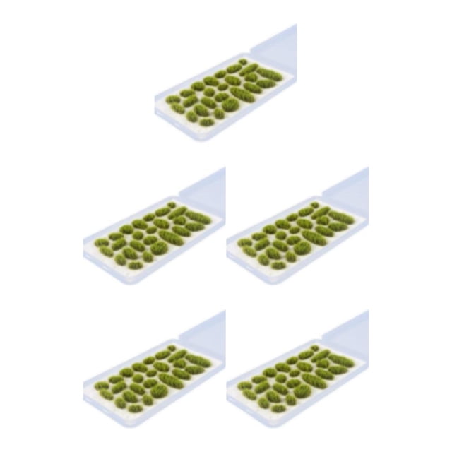ZheElen 25x Simulation Cluster Green Grass for Train Scenery Decor Accessory Model Landscape Light Green 6mm 5Set