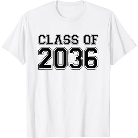 

Class of 2036 Grow with Me Kindergarten First Day of School T-Shirt