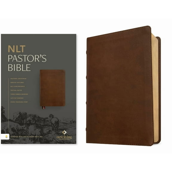 NLT Pastor's Bible, Filament Enabled (Leatherlike, Brown, Red Letter), (Hardcover)