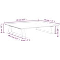 thumbnail image 2 of vidaXL Monitor Stand White 15.7"x13.8"x3.1" Tempered Glass and Metal, 2 of 8