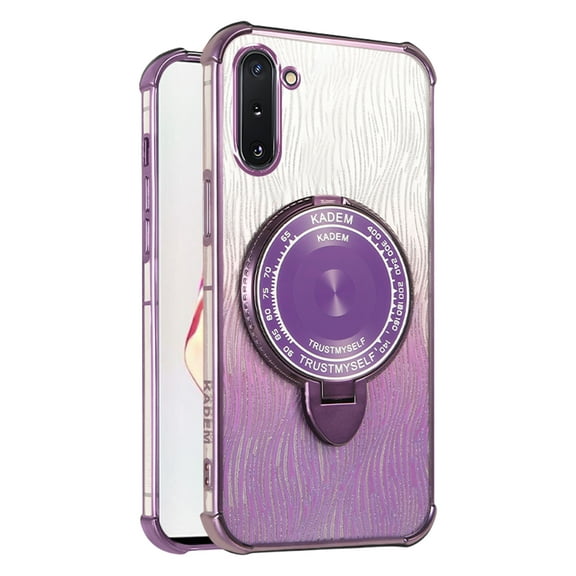 Kickstand Case for Samsung Galaxy Note 10 Cover Soft TPU Silicone Phone Case with Luxury Magnetic Mirror Stand Shell for Women Men Anti-Fall Protective Cover Compatible with Galaxy Note 10 Case