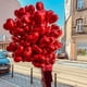 thumbnail image 2 of Globos de aluminio con forma de corazón rojo de 18 pulgadas para fiestas de cumpleaños, decoraciones con globos de helio, suministros para fiestas de bodas y festivales, 2 of 5