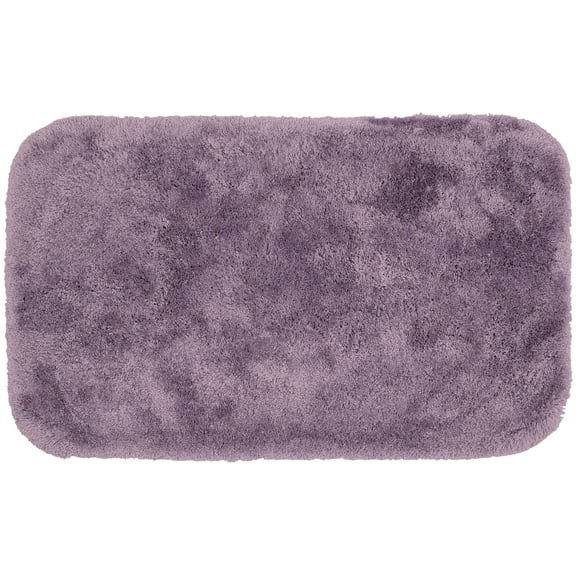 Garland Rug Finest Luxury Washable Nylon Purple Bath Rug, 24" x 40"