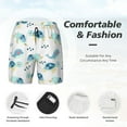 thumbnail image 5 of Balery Sea Turtle Mens Swim Trunks Swim Shorts for Men Quick Dry Inseam Beach Shorts with Compression Liner Pocket-Small, 5 of 9