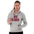 thumbnail image 3 of Be Kind Happy Peace Love Inspiring Hoodie Sweatshirt Women Men Brisco Brands X, 3 of 6