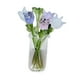 thumbnail image 2 of Figura de flores de cristal con jarrón, ramo de regalo, figuras coleccionables, artificiales, 2 of 9