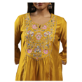 thumbnail image 3 of Biba Rangriti Ensemble de Tenue Ethnique Indienne pour Femmes (Kasheeda Révisé 22286), Moutarde, Taille 38, 3 of 5