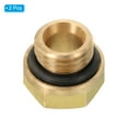 thumbnail image 3 of Uxcell Air Compressor Oil Sight Glass, 2 Pack M14*1.5 Brass Oil Liquid Level Gauge, 3 of 5