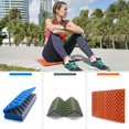 thumbnail image 4 of BKS 2 almohadillas de espuma portátiles para asiento de camping, plegable Z impermeable para sentarse al aire libre, verde/azul/naranja..., 4 of 5