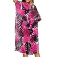 thumbnail image 2 of DISNIMO Monstera Hibiscus Print Women's Kimono Swimsuit Cover Ups Cardigan Summer Cover Up Casual Loose Beach Coverups for Vacation, 2 of 6