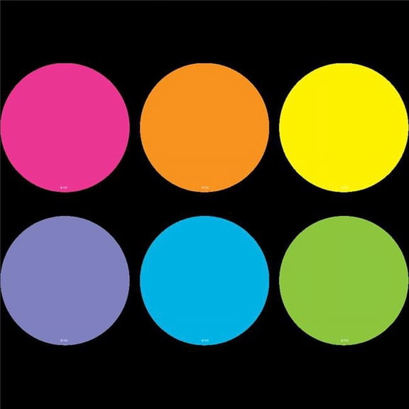 Teacher Created Resources TCR77383 4 in. Spot on Bright Circles Carpet Markers