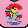 thumbnail image 4 of Inktastic Colorado Mountain Scene with Clouds and Moon Boys or Girls Baby Bib, 4 of 4