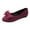 Wine, variant on GEZHEN Solid Color Suede Bow Round Toe Flat Casual Shoes Ladies Fashion Flock Comfortable Shoes Non Slip Low Top Platform Shoes
