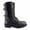 Black, variant on Milwaukee Leather Women's Graze Black Leather Lace-Up Motorcycle Boots with Zipper Pocket MBL9369 10.5