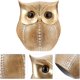 thumbnail image 1 of Owl Statue Decor Metallic Gold Owl Figurines Shelf Decorations Decorative Animal Home Office Desk Resin Ornament Fairy Garden Decor-platinum Wave Poin, 1 of 5
