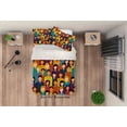 thumbnail image 2 of 3D Colorful People Quilt Cover Set Bedding Set Pillowcases 55, 2 of 2