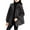 Black, variant on Jinhomg Fall Quilted Coat for Women Lightweight Comfy Button Down Hooded Puffer Jacket Plus Size Casual Solid Long Sleeve Outerwear with Pockets White XXL