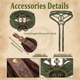 thumbnail image 5 of Alaiyaky Viking Costume Women, Renaissance Belt Pouch Set, Medieval Belt, Skirt Hike Halloween Cosplay Costume Accessorie, 5 of 8