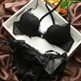 thumbnail image 1 of Wuffmeow Woman Girl Lace Push Up Front Buckle Underwear Lingeries Bra, 1 of 8