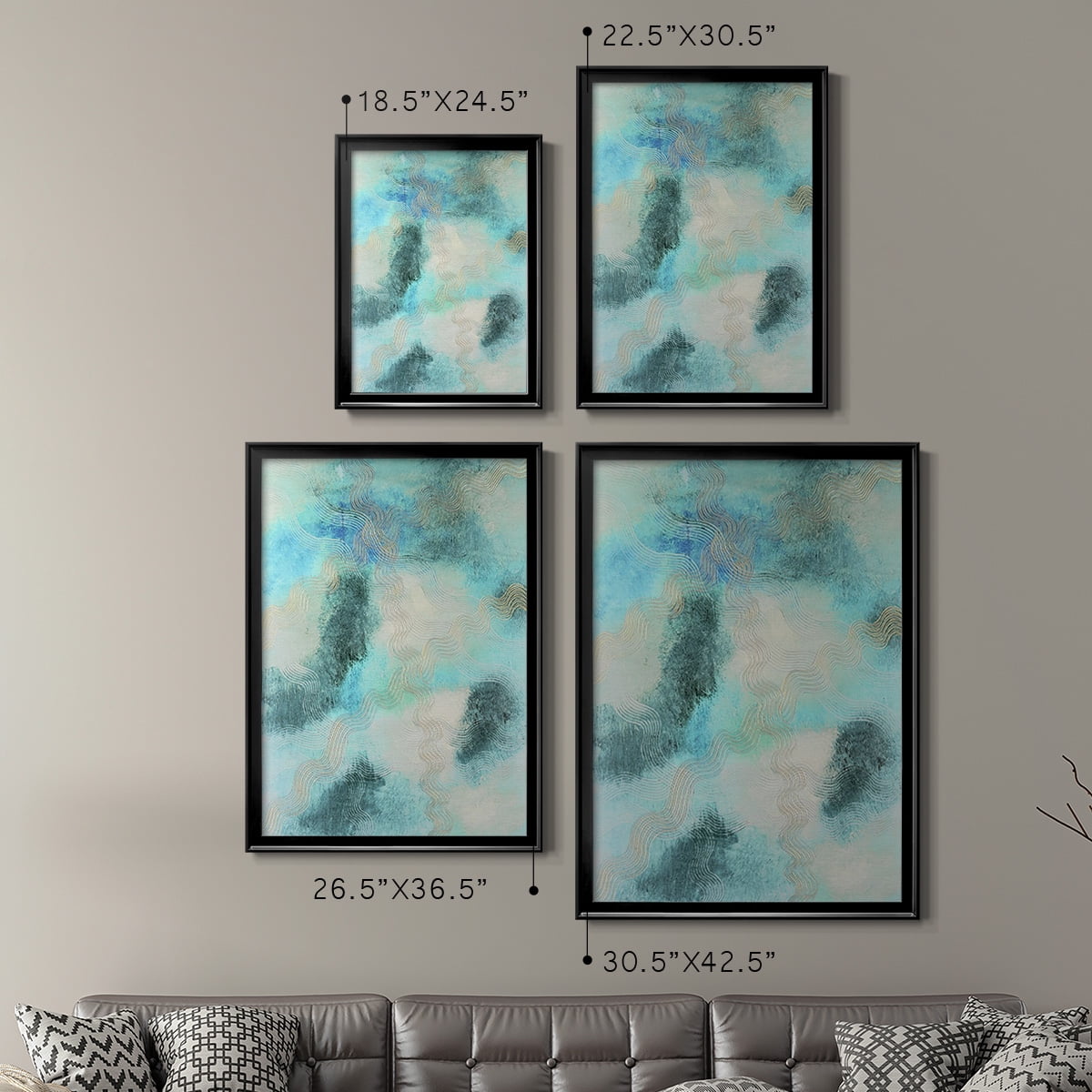 Blue Shift II Premium Framed Print, in Gold, Black, or Silver - Ready to Hang