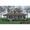 The House Designers: THD-7401 Builder-Ready Blueprints to Build a Country House Plan with Slab Foundation (5 Printed Sets)