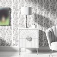 thumbnail image 5 of 1 Roll, Modern Leaves Branch Wallpaper, Black And White, Simple Nordic Thick Peel And Stick, Refrigerator Speaker Dryer Cabinet Oven Appliance Furniture Room Background Kitchen Renovation Wallpaper,, 5 of 5