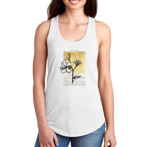 Floral Diary Iv Racerback Tank Women -Vanna Lam Designs, Female x-Large