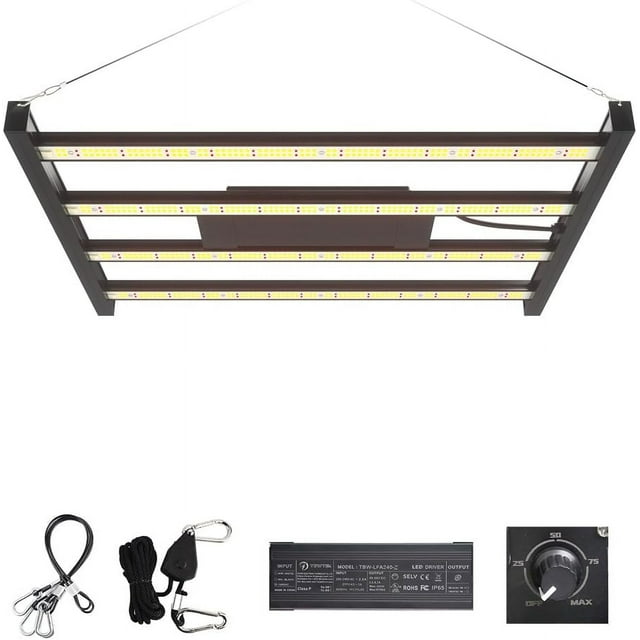 Lampe de Culture LED pour Plantes d'Intérieur Couverture xft avec Diodes à Haut Rendement Spectre Complet Dimmable pour Semis Hydroponique Intérieur Maison de Fleurs de Légumes