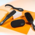 thumbnail image 5 of Wet Brush Cepillo para mejorar el brillo con cerdas Intelliflex Cepillo para cabello corto y barba para hombres Cepillo para desenredar pelo de jabalí Cepillo de palma con hebras suaves y brillantes p, 5 of 5