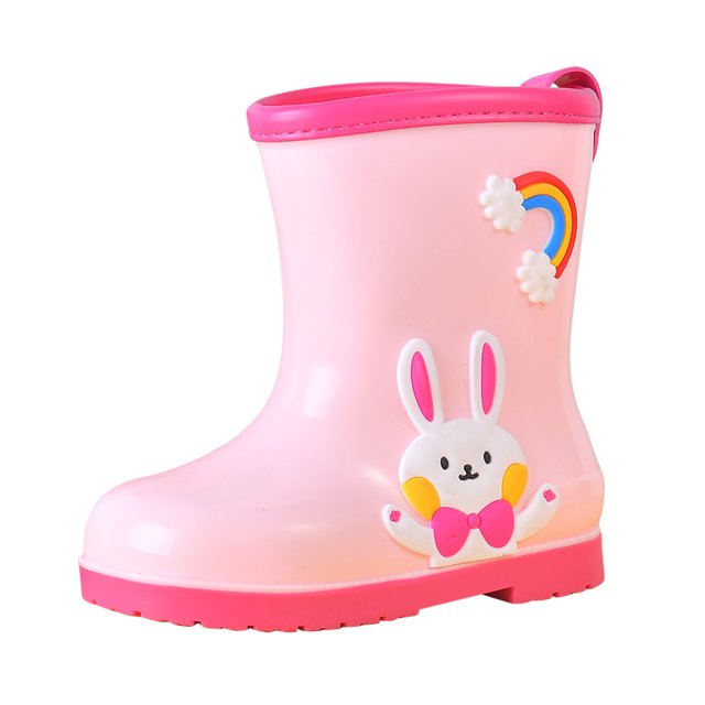 NOKIO Bottes de Pluie Tendance à Motif de Dessin Animé, Semelle Intercalaire en EVA Antichoc, Construction Waterproof, Semelle Antidérapante pour Usage Extérieur Quotidien
