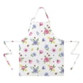 thumbnail image 2 of Pioneer Flower Floral Print Pattern Apron for Women and Men, Cotton Linen Waterproof with Pockets, Adjustable, 33x27 Inch for Kitchen, Gardening, BBQ, Salon, 2 of 6