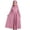 k-1112Hot Pink2207, variant on SONGGE Outfit Sets Elegant Girls Abaya And Hijab Long Sleeve Prayer Dress With Scarf Party Wear Toddler Kid Cartoon Holiday Clothing Sets
