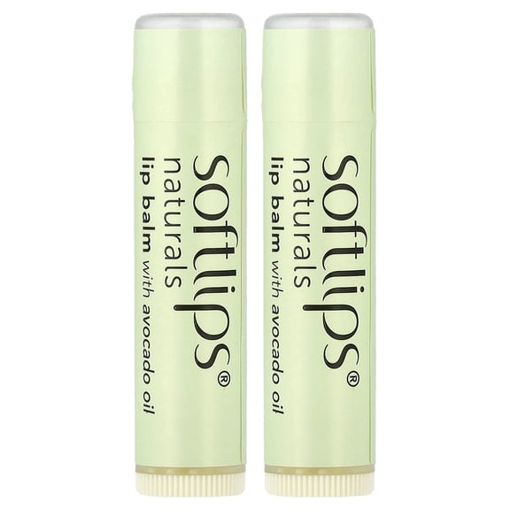 Softlips Naturals, Moisturizing Lip Balm with Avocado Oil, Creamy Vanilla Chai, 2 Sticks, 0.15 oz (4.2 g) Each